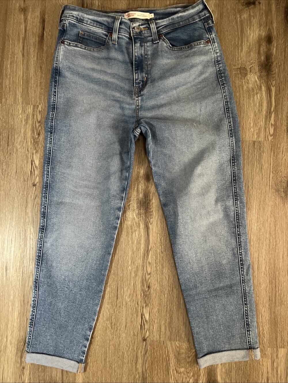 Signature by Levi Strauss Heritage Mid-Rise Boyfriend Jeans Light Wash Size 4